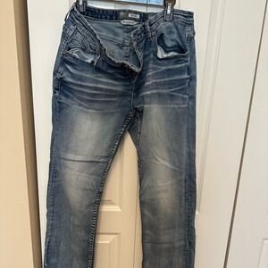 BKE Bootleg Relaxed Fit Blue Jeans for Me